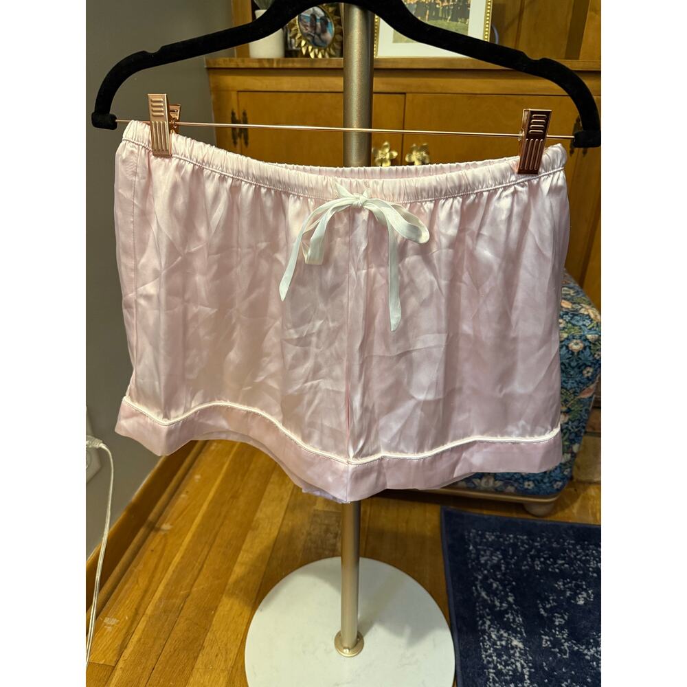 NWT In Bloom by Jonquil Baby Pink Satin Shorts Sz. M